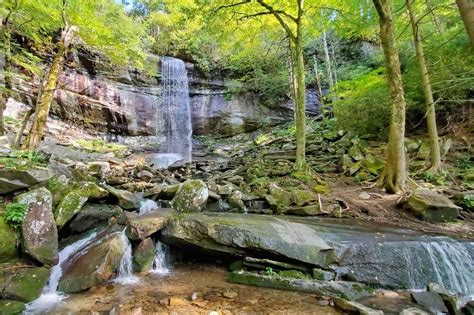waterfall hikes   smoky mountains beautiful