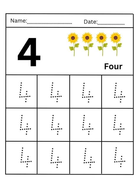 printable number tracing worksheets printablelib