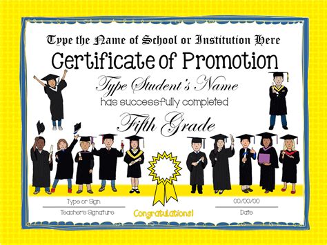 50 End Of Year Certificates And Awards For Graduation And Promotion