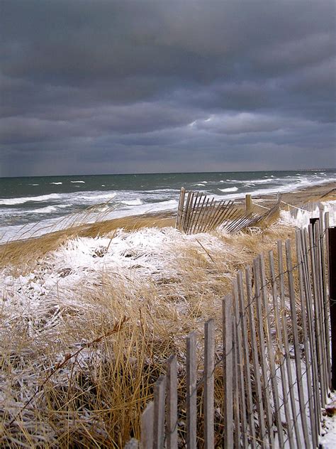 Winter On Cape Cod Sandy Neck Beach Photograph By Charles Harden Fine