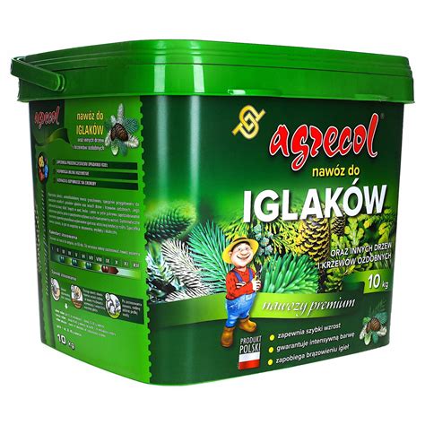 NAWÓZ AZOTOWY NA IGLAKI KRZEWY DRZEWA AGRECOL 10kg Agrecol Sklep