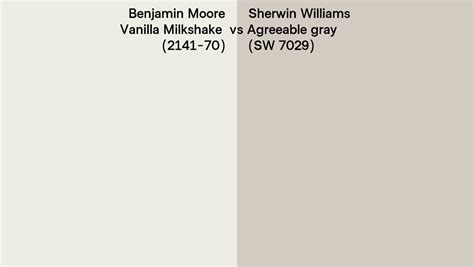 Benjamin Moore Vanilla Milkshake 2141 70 Vs Sherwin Williams