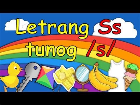 Letrang Ss Letter Ss Mga Salitang Nagsisimula Sa Tunog Na Ss