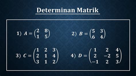 Cara Menghitung Minor Matriks Ordo 3x3 Dengan Mudah M