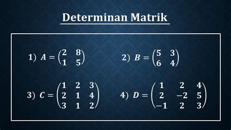 Cara Cepat Dan Mudah Determinan Matriks Ordo X Dan Ordo X Youtube