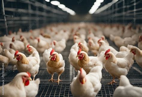 Chicken Farm Egg Laying Chicken In Cages Commercial Hens Poultry