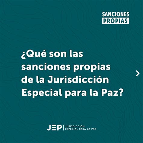 Jurisdicción Especial Para La Paz On Twitter La Jep Colombia Se