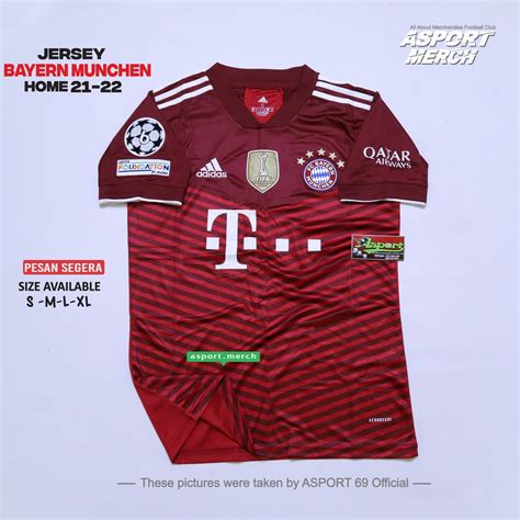 Jual JERSEY BOLA MUNCHEN HOME NEW 2021 2022 SOCCER JERSEY GRADE IMPORT