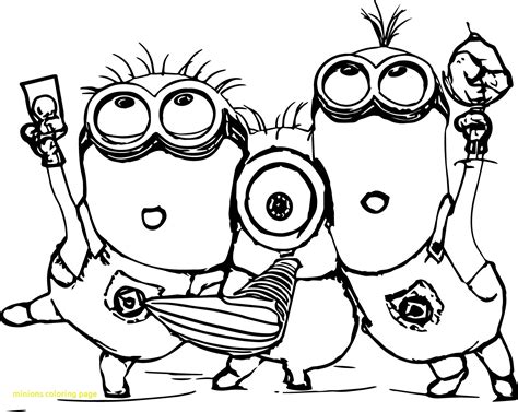 Minion Kevin Coloring Pages At Free Printable