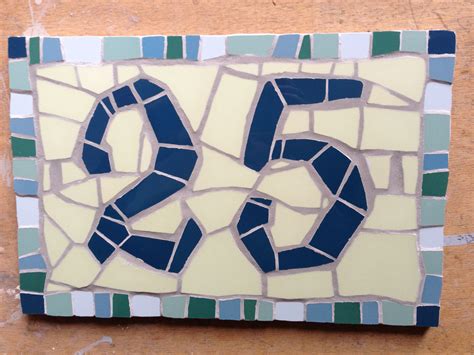 Mosaic House Number Mosaic Patterns Mosaic Art Mosaic Projects