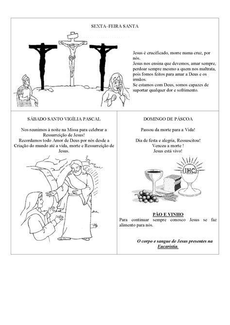 Catequese Infantil Atividades Para Semana Santa