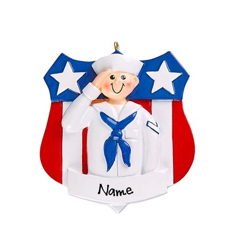 Navy Ornament Personalized United States Navy Soldier Christmas