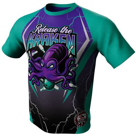 Release The Kraken Lightning Bowling Jersey Uba Apparel