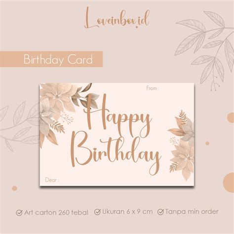 Jual Kartu Ucapan Greeting Card T Card Kartu Ucapan Ulang Tahun