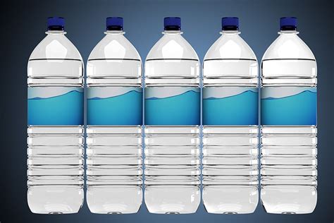 Free Download Water Bottle Label Mockup In PSD - Designhooks