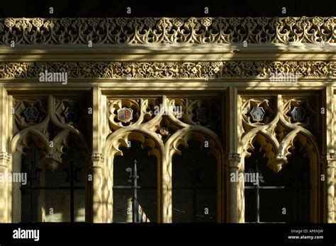 Internal architecture at Sherborne Abbey Dorset England UK Stock Photo ...