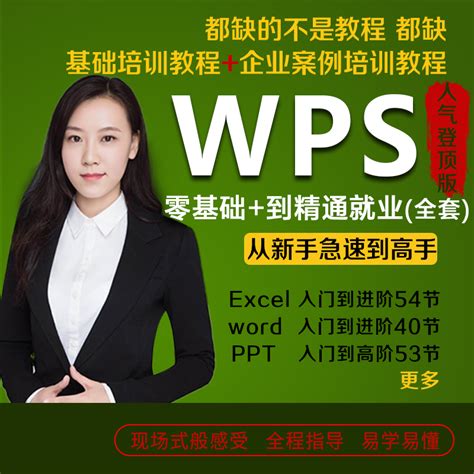 Wps教程2019 Office视频wordexcelppt零基础表格办公软件课教学虎窝淘