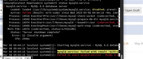 Mysqld Service Failed With Result Exit C Fedora Discussion