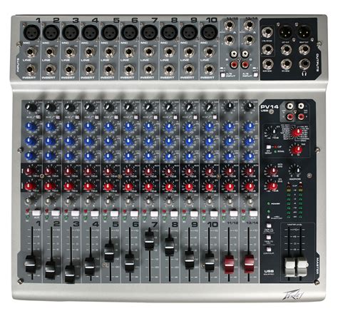 Peavey PV14 10 channel mixer – Gear To Go Rentals,LLC