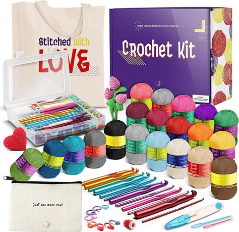 Crochet Kit For Beginners Adults Crochet Kits For Beginner Learn To Crochet Set Crocheting