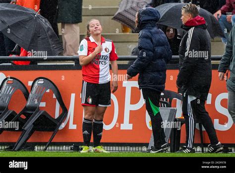 Rotterdam Romee Van De Lavoir Of Feyenoord V1 During The Match