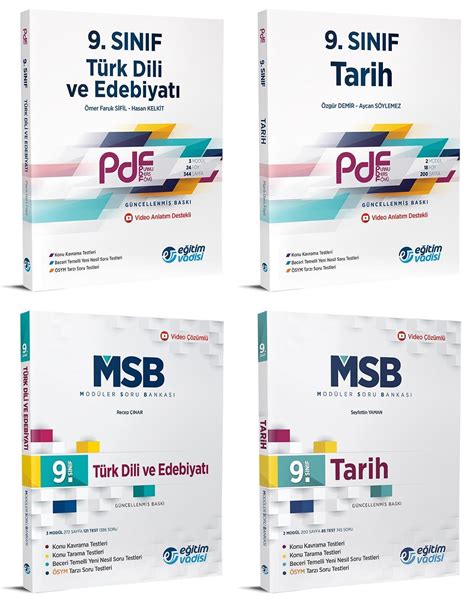 E Itim Vadisi S N F Edebiyat Tarih Pdf Soru Seti Kitap