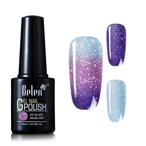 Amazon Belen Laser Temperature Change Gel Nail Polish Soak Off Uv