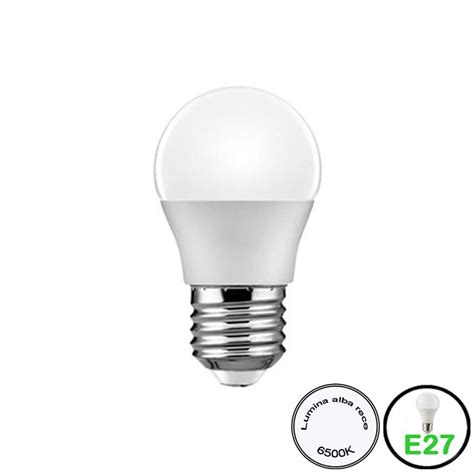 Bec Led E27 G45 3W 260Lm 6500K Universu Ledurilor