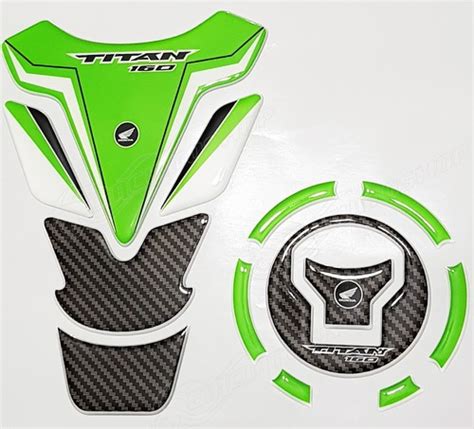 Protetor 3d Tankpad Tanque Bocal Verde Moto Fan 160 MercadoLivre