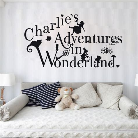 Alice In Wonderland Mural Etsy