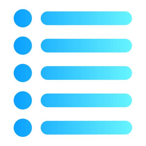 list  interface icons