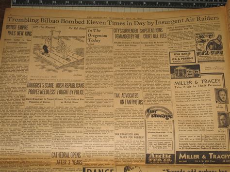 Nay 12,1937 The Oregonian Newspaper: Coronation of King George VI of