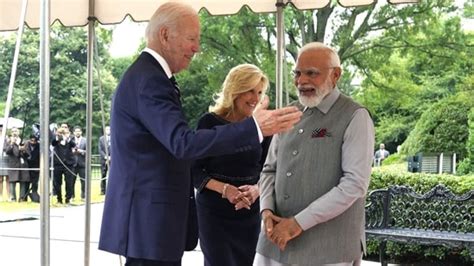 Pm Modi Exchanges Official Gifts With Us President Joe Biden First