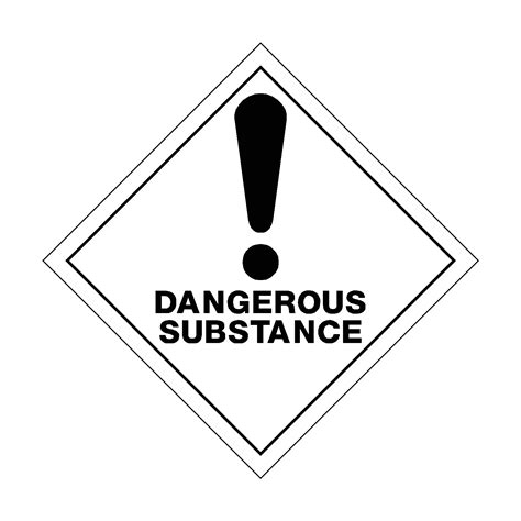 Dangerous Substance Exclamation Sticker | Safety-Label.co.uk