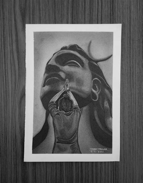 Adiyogi sketch | Shiva sketch, Sketches of love, Artwork