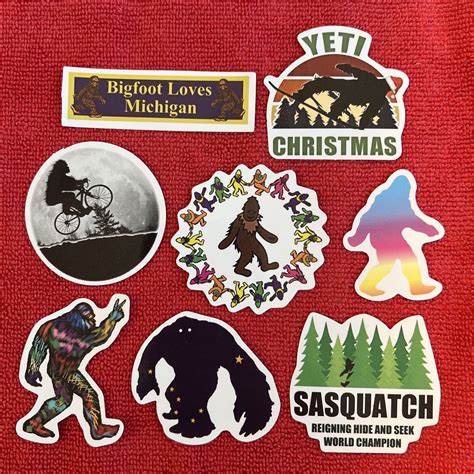 🔥 8 Bigfoot Sasquatch Nature Mountain Scene Yeti Vinyl Decal Sticker