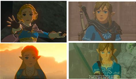 Link And Zelda In Totk Vs Botw Comparison Rtearsofthekingdom