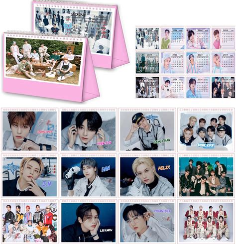 Amazon Generic Korean K Pop Idol Group New Desk Calendar