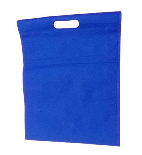 Plain Blue D Cut Non Woven Bag For Shopping At Best Price In New Delhi