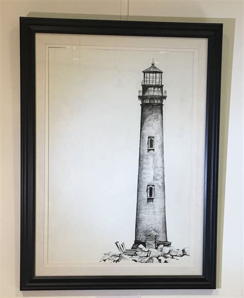 Sand Island Lighthouse-Original Sketch by Brandon Finnorn - Island Fire ...