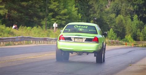 Ford Crown Victoria Donk Hits The Drag Strip With Twin Turbo V8 30