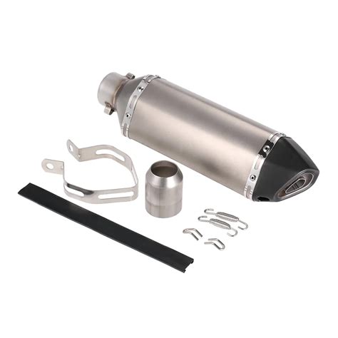 Mm Black Small Hexagonv Oblique Tail Refit Exhaust Muffler With