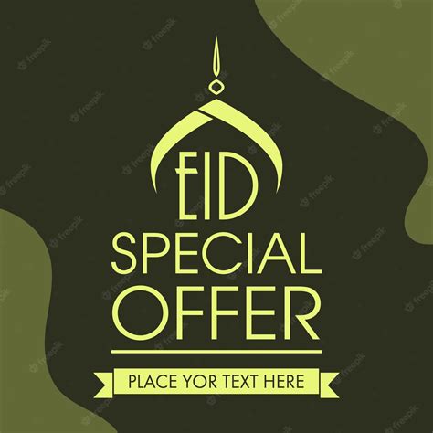 Premium Vector Eid Special Offer Poster Or Template Design For