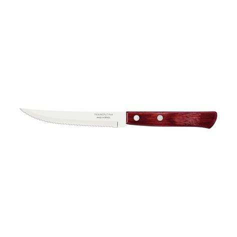 Tramontina Steak Knife With Stainless Steel Blade And Treated Red