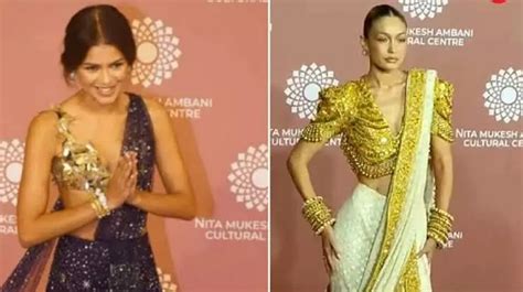 Zendaya And Gigi Hadid Look Glamorous In Saris On Second Day Of NMACC