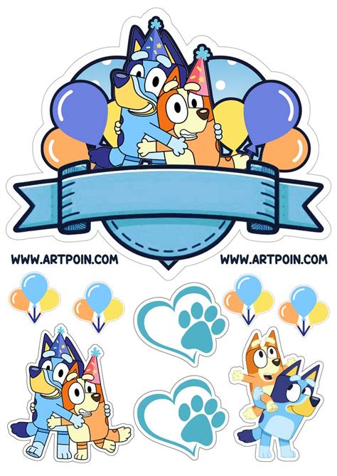 Bluey Topo De Bolo Png In Topper Cake Designs Cake Toppers