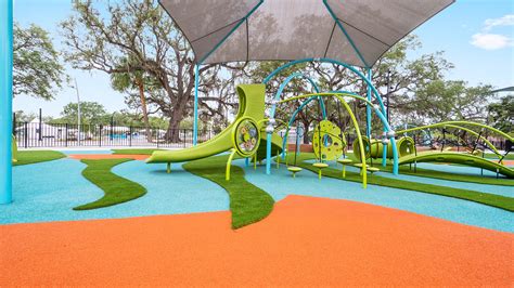 Riverfront Park Playground Features Custom Safety Surfacing