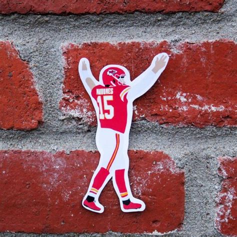 Patrick Mahomes Sticker Kansas City Chiefs Waterproof Vinyl Etsy