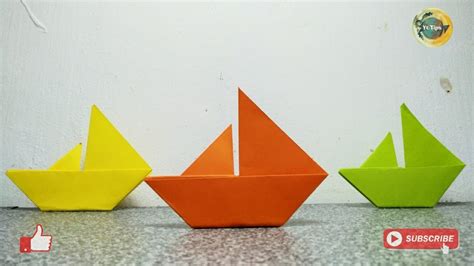 Cara Membuat Kapal Perahu Layar Dari Kertas Origami Perahu Layar