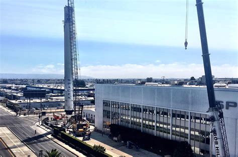 SpaceX Lands Historic Recovered Falcon 9 Rocket Stage On Display